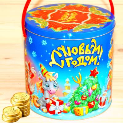 Недорогой детский новогодний подарок 1000 грамм в Одинцово